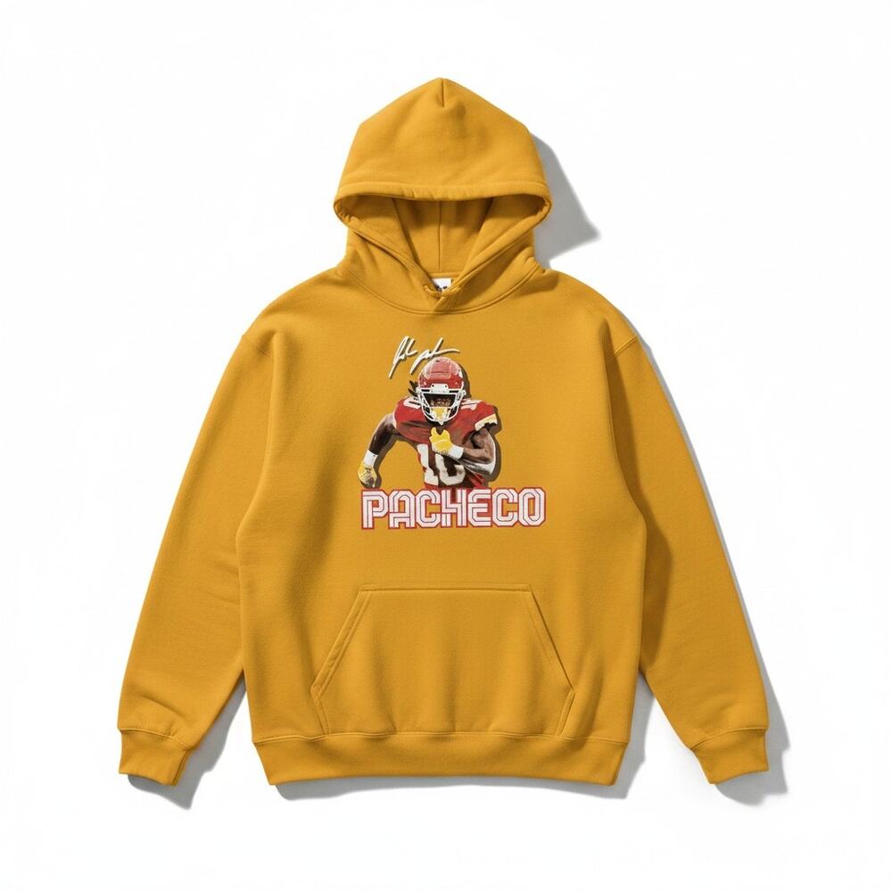 Isiah Pacheco Chiefs Double Sided Jersey Style Hoodie XL